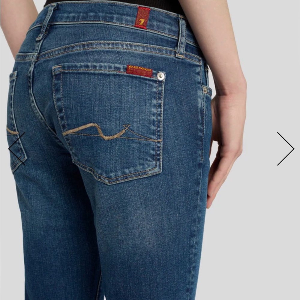 7 For All Mankind Blue Women Jeans - Picture 4 of 10